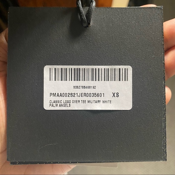 SOLD -Palm Angels Military Green Classic Logo Over T-Shirt - Picture 11 of 11